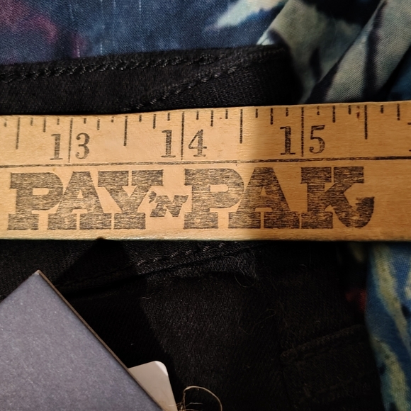 Indigo Rein High Rise Black Flare Jeans /SZ 13/NWT/ Recycled Bottles/ Info - Picture 7 of 11